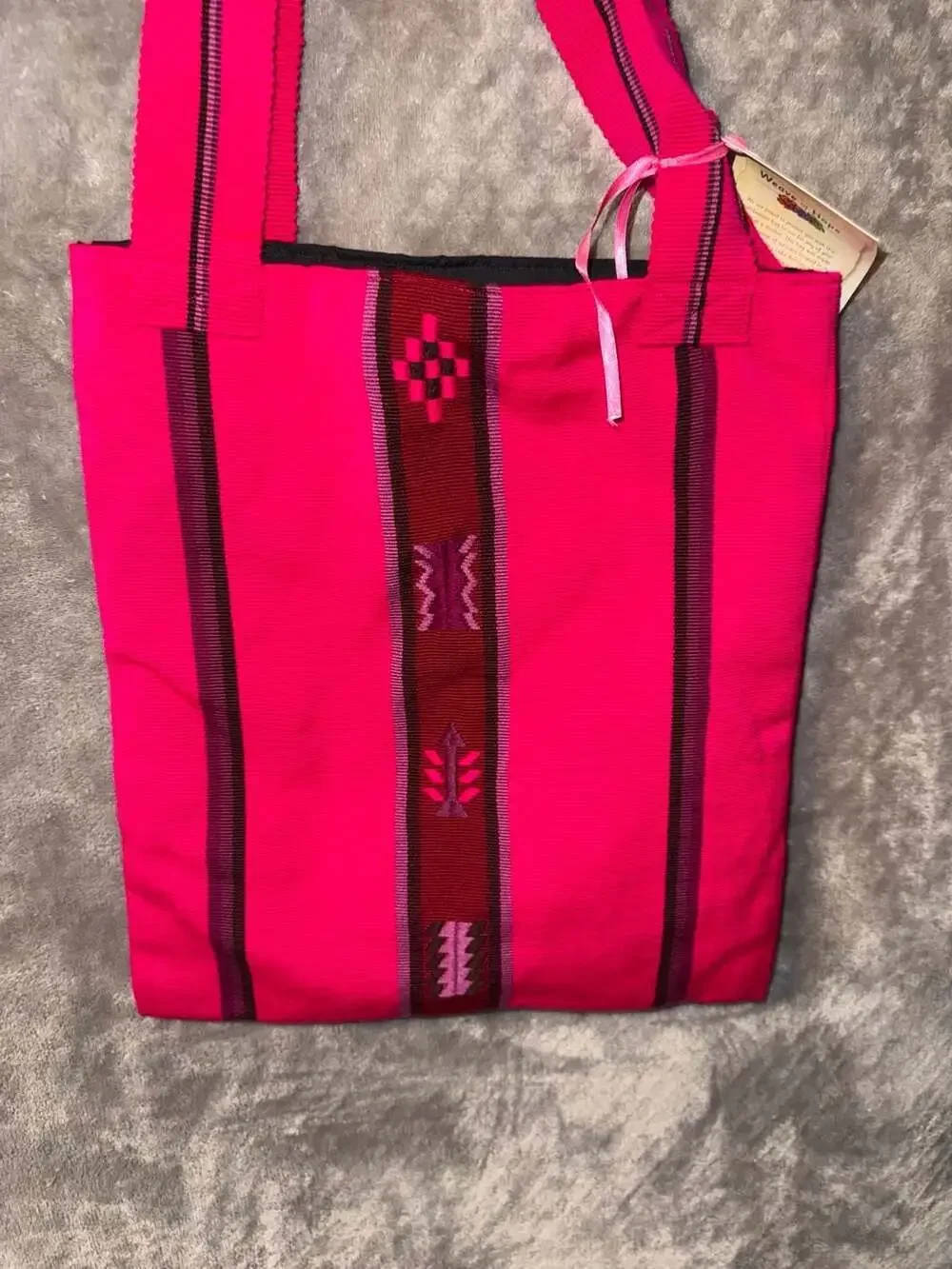Weave of Hope Handwoven Tote Bag Lake Atitlan Guatemala